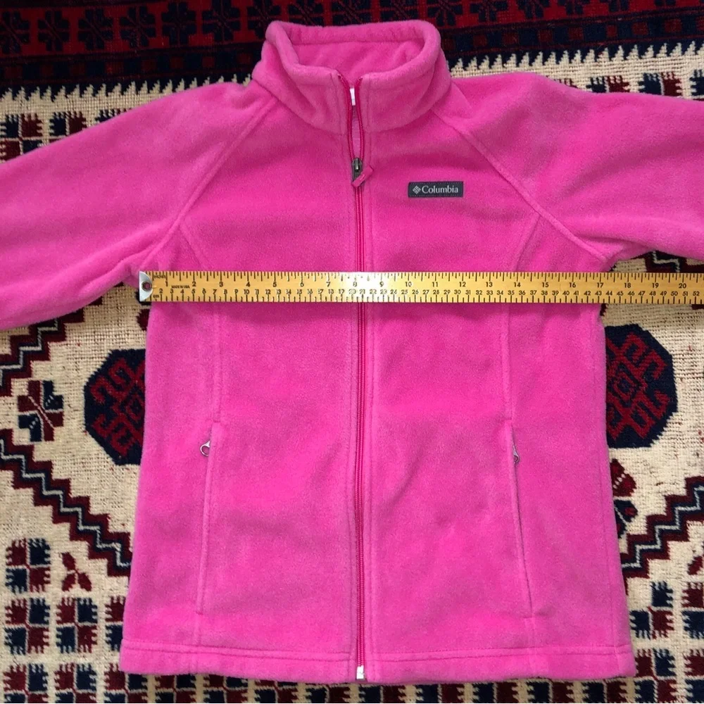 Columbia Hot Pink Full-Zip Fleece Jacket